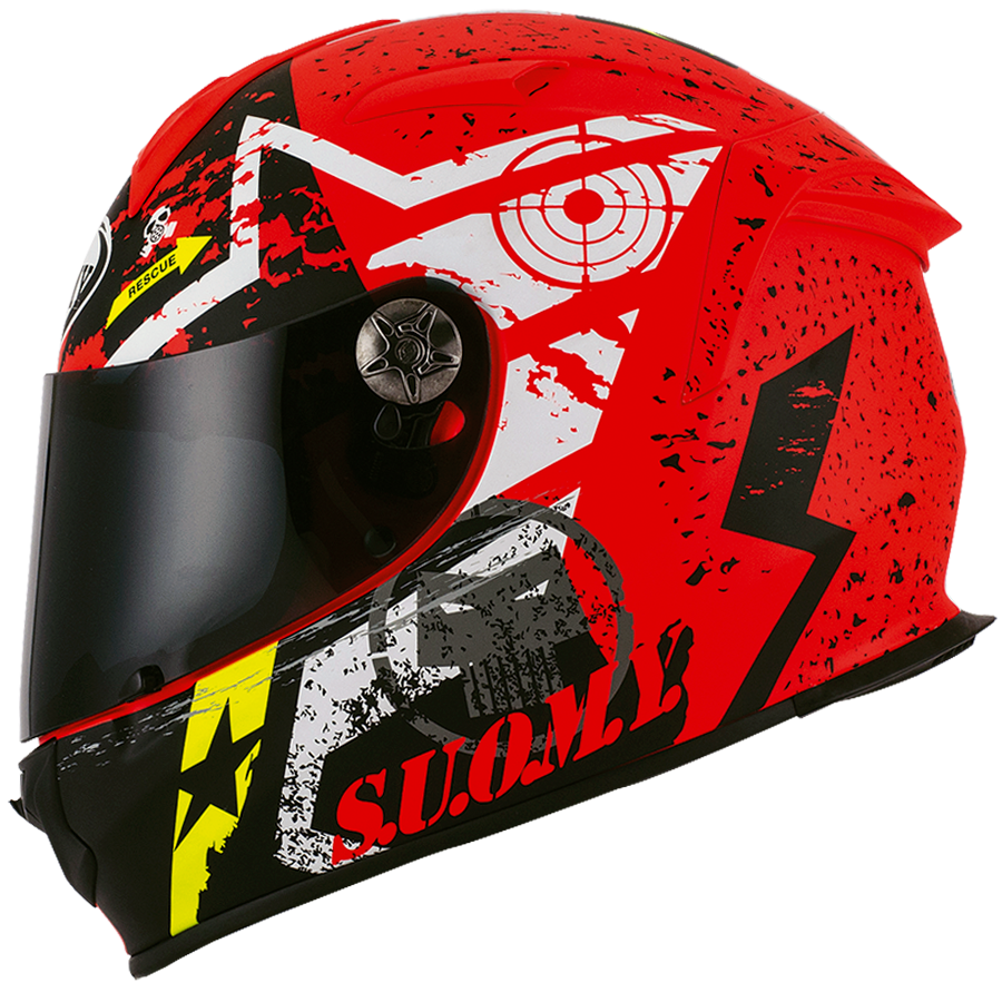 Red XS Suomy Casco Sr-Sport Biaggi Replica 2015 